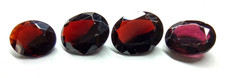 9.1ct Loose Natural Oval Garnet Gemstones 4 stones