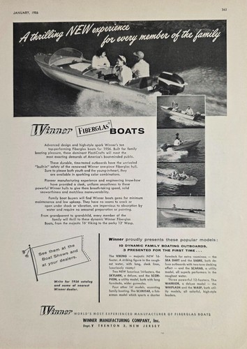 1956 print winner - 1956, ad