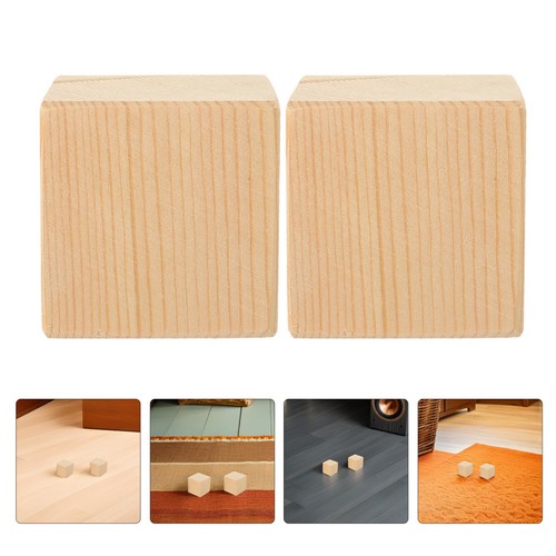 Natural wood furniture risers - wood,