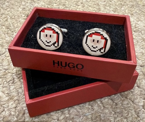 Hugo boss enamel cufflinks - enamel,