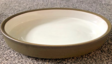 Denby Camelot Olive Green Oval Vegetable / Serving Dish / Platter 29cm x 21cm