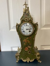Marti et Cie French Louis XV Boulle Chiming Mantel Clock