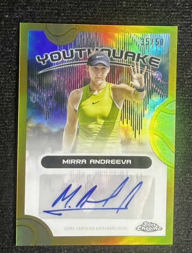 Topps tennis chrome - tennis, auto