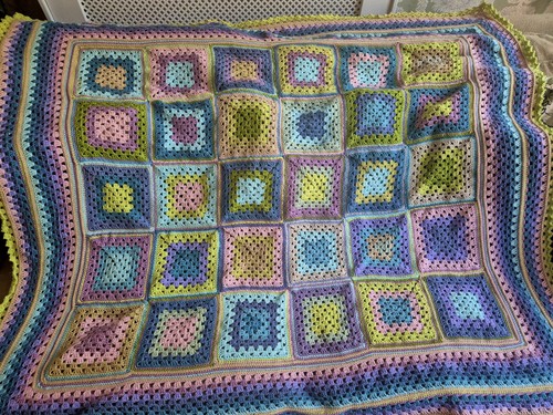 Crochet blanket sofa throw - sofa,