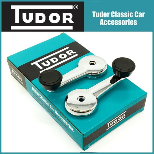 Pair chrome window winder - chrome,