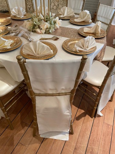 Chivari chair sashes - , -ivory