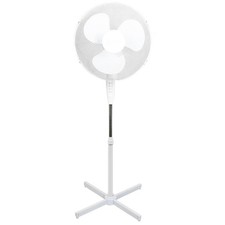 16" White Oscillating Pedestal Fan 3 Speed Free Standing Cooling Fan
