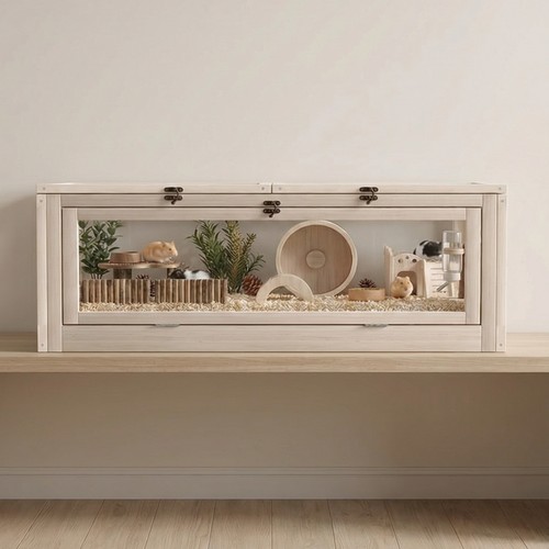 Large wooden hamster - large, cage