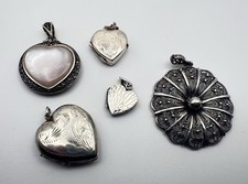 Job Lot 5 Silver Pendants