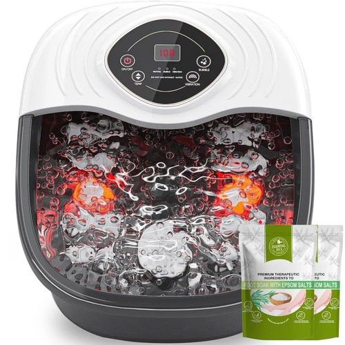Foot spa bath massager with - foot,