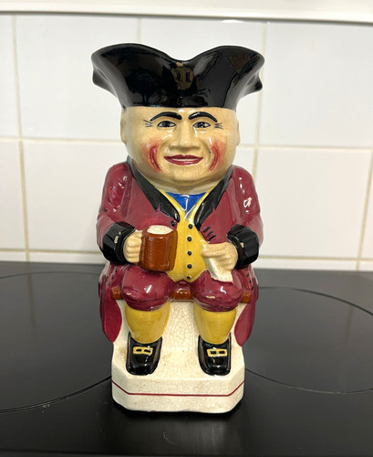 Vintage ceramic toby jug - jug, man
