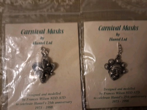 Hantel pewter carnival mask - hantel,