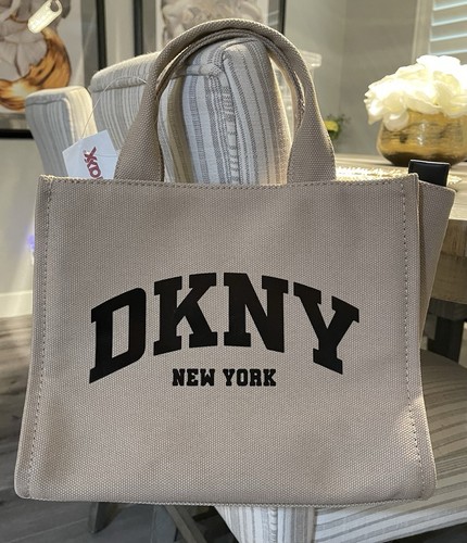Dkny tan canvas tote - dkny,