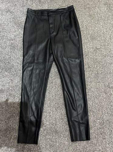Ladies leather look - look, trousers