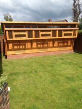 16ft  x 6ft Pigeon Loft 3 Sections with a netting box