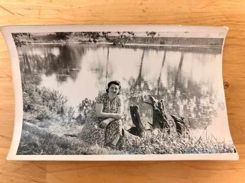 1960s woman lake nature - 1960s,