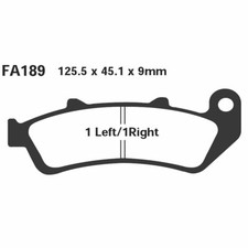 Pair Brake Pads EBC HH FA189HH