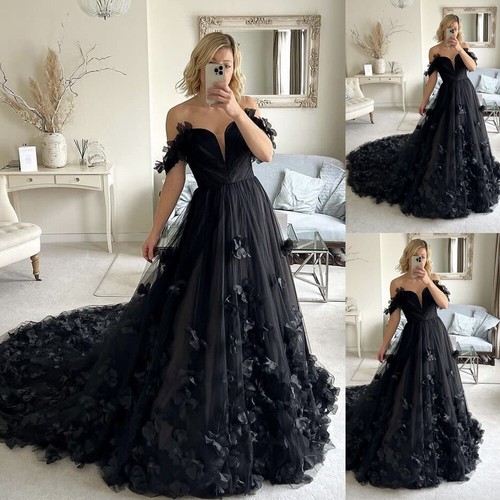 Gothic black wedding dresses - gothic,