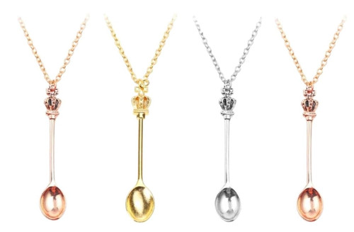 Spoon necklace vintage - spoon,
