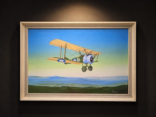 Vintage fowler raf biplane - vintage,