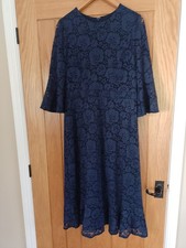 Joanna Hope Navy Fluted sleeve