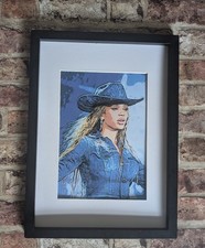Beyonce Cowboy Carter Tour Pop Art Design London 2025 Print Wall Art