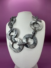 Chunky Large Circular Silver