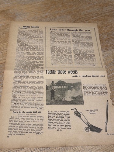 Sheen flame gun advert paper - advert,