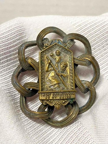 Vintage christopher pin - vintage, st.