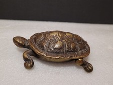 Vintage Brass Tortoise Hinged