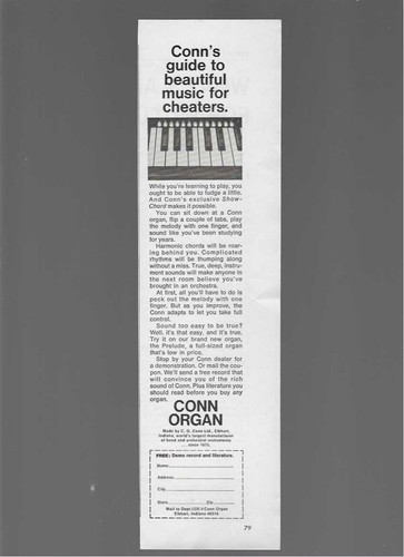 Conn organ guide - organ, to