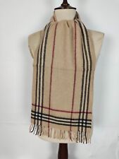 Burberry genuine vintage Giant check Beige Cashmere / Wool winter Scarf Scarves