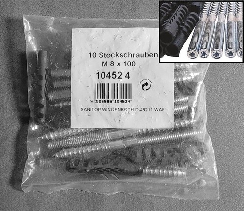 Pack sanitop wall anchor - wall,