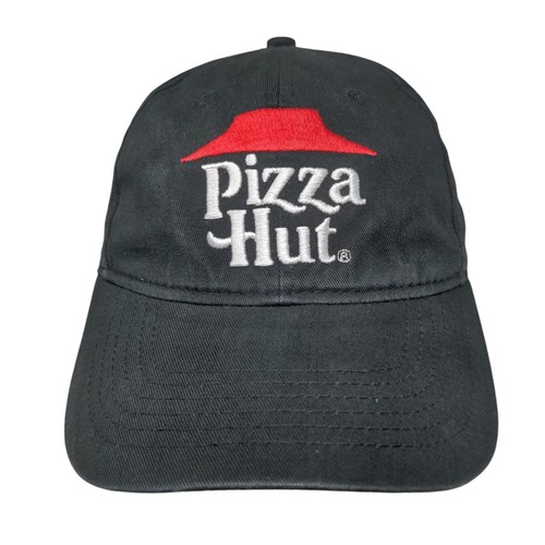 Pizza hut strapback hat - hut, black
