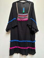 Primark Black Kaftan with Blue