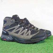 Salomon Boots Size 10 Men's Black X Ward Leather Mid GTX Walking Hiking Shoes