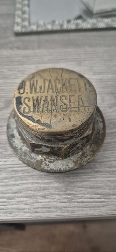 Antique brass cart - wagon, wheel