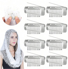 8pcs / Set Women Scarf Clip