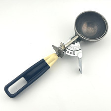 Vintage Nutbrown Mechanical Ice Cream Scoop Mashed Potato Retro 1960s 1970s