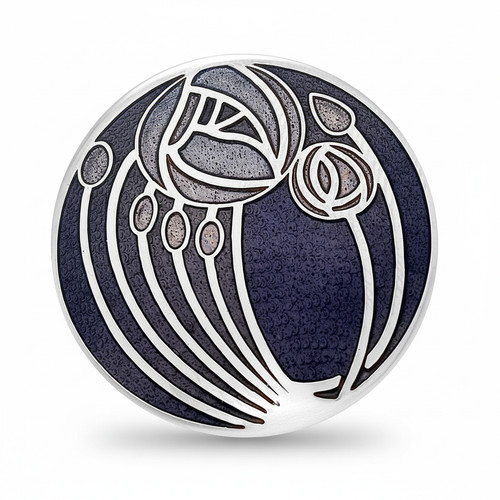 Purple mackintosh brooch roses - mackintosh,