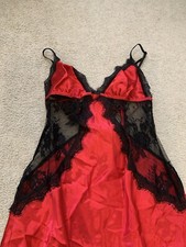 La Senza red lace chemise NEW beautiful 8 , XS