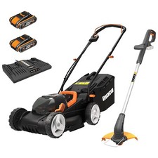 Worx 34cm Dual Battery Lawn
