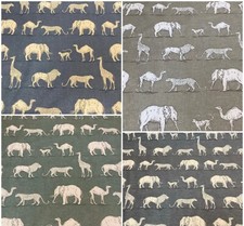 SMD iLiv PRAIRIE,Safari Animals ,Cotton Fabric Upholstery/Curtains/Cushions