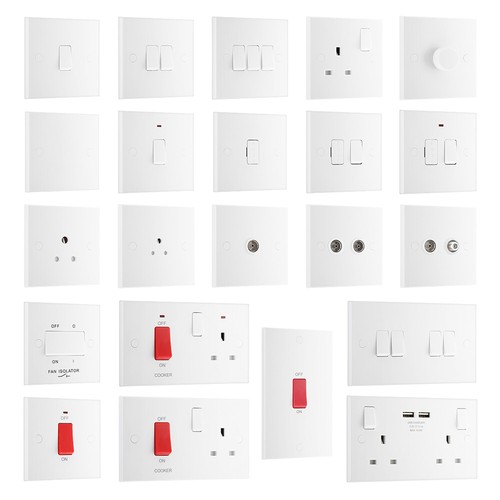 Socket switch white - bg,