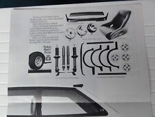 FORD FIESTA RALLYE SPORT RS Parts Brochure c.1982 - Rare