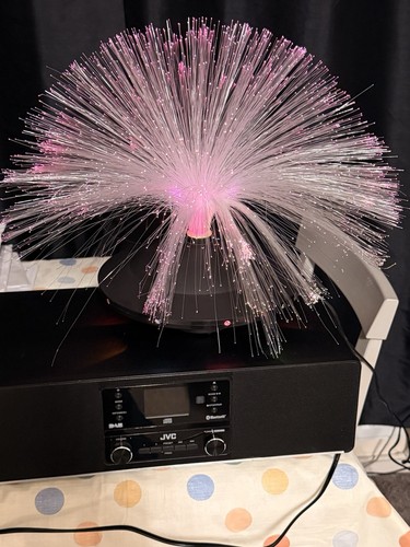 Ufo fibre optic light lamp - fibre,