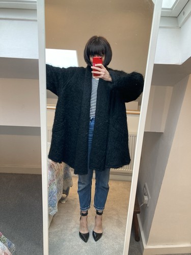 Vintage black mohair oversized - vintage,