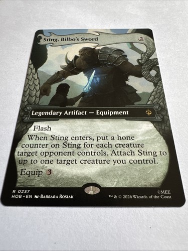 Sting bilbo sword rare - sting,,
