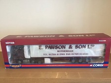 CORGI HAULIERS RENOWN  CC13506 LTD ED  DIECAST  VOLVO FM BOX TRAILER PAWSON 1:50