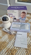 5” HD Display Baby Monitor with Camera and Night Vision 355°/90°